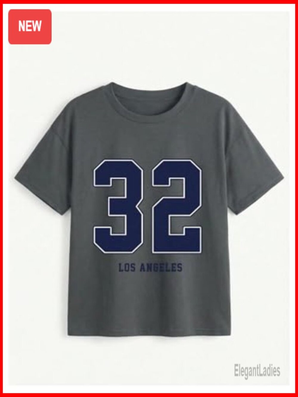 Plus Size Graphic Number Tee Crew Neck Short Sleeve Casual Streetwear Top - Picture 4 of 6